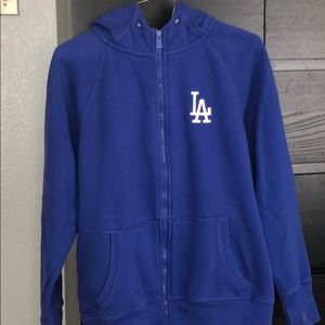 LA DODGER ZIP UP HOODIE